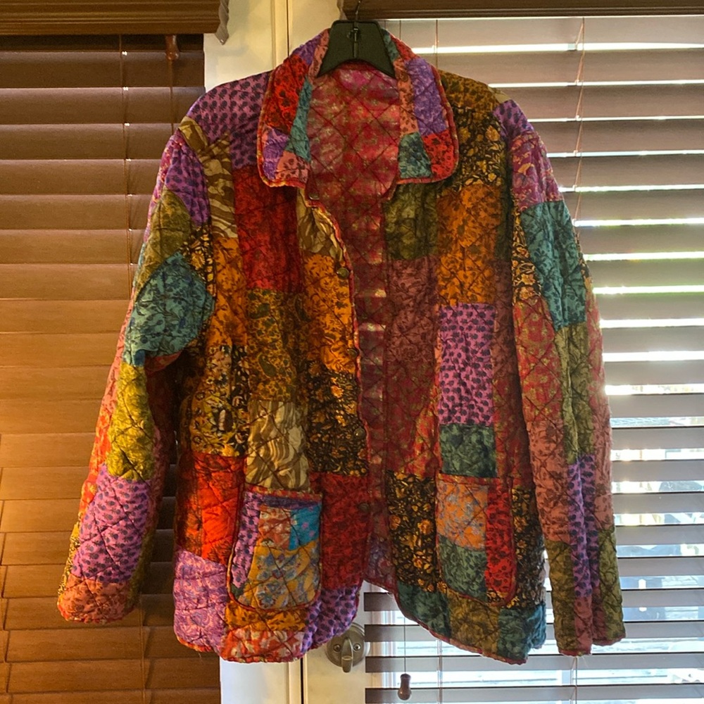 Reversible Patchwork Silk Jacket